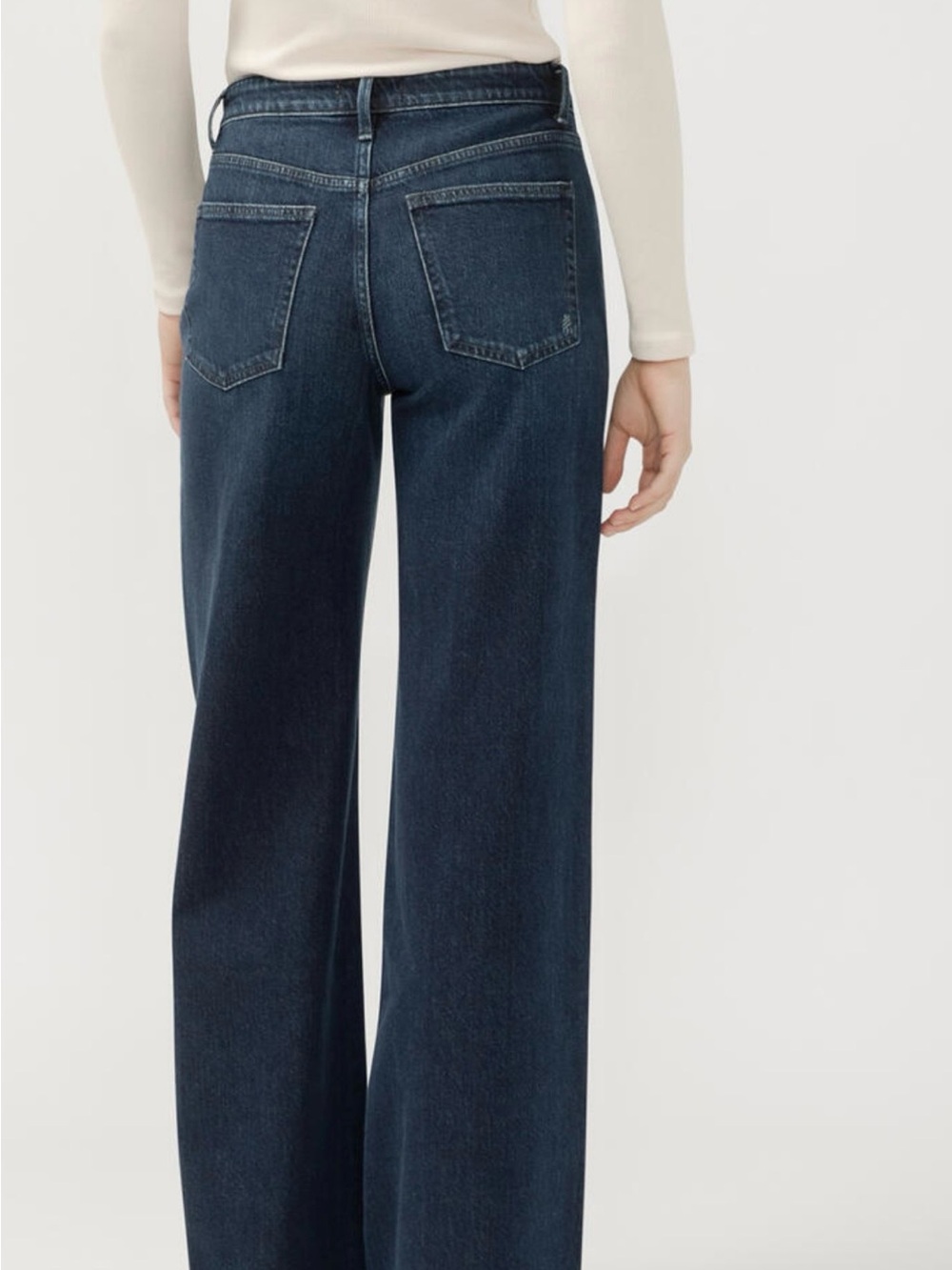 Silver Jeans Dark Indigo Wide-Leg High-Rise, Isbister high rise wide leg